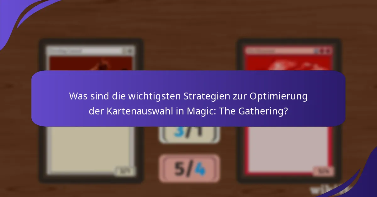 Wie beeinflussen Formatüberlegungen den Deckbau in Magic: The Gathering?
