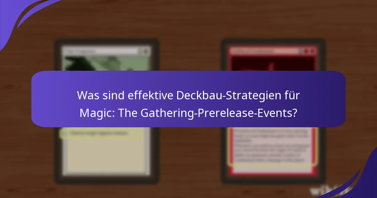 Wie können Spieler ihr Gameplay in Prerelease-Events maximieren?