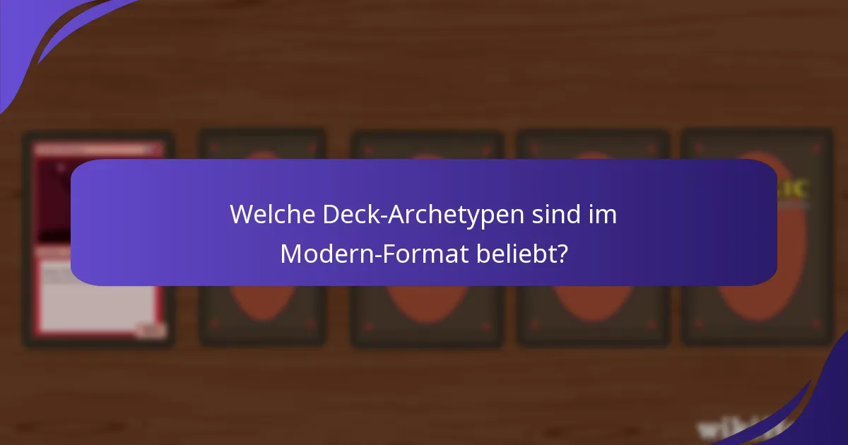 Welche Community-Einblicke sind für Modern-Spieler wertvoll?