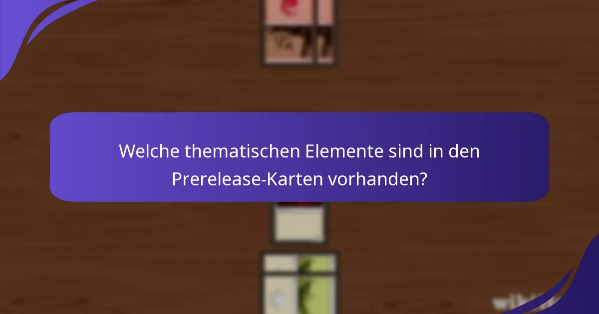 Welche narrativen Techniken werden im Lore der Prerelease-Karten verwendet?